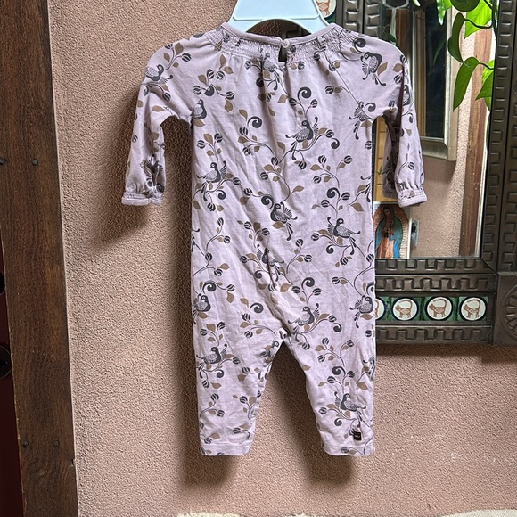 Tea Kids Baby Onesie 100% Organic Cotton Mauve and Terracotta Motif S (6-12 mo) - Picture 4 of 7